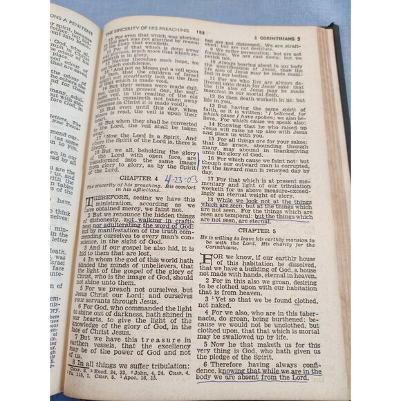 VINTAGE-THE HOLY BIBLE - Pope Leo XIII 1941 Scripture Douay Bible House - Picture 15 of 16